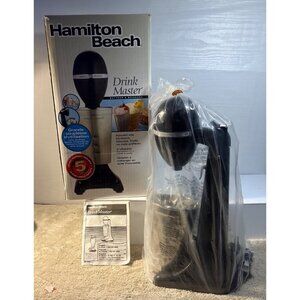 Hamilton Beach DrinkMaster Electric Drink Mixer Stainless Steel Cup Milkshake